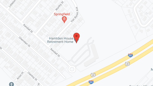 Map of the neighborhood around Hampden House