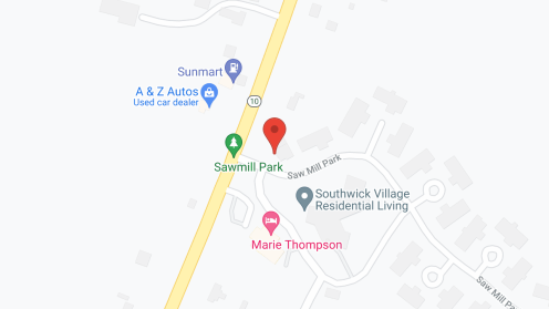 Map of the neighborhood around Southwick Village
