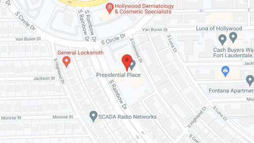 Map of the neighborhood around Presidential Place