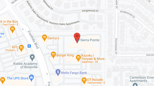 Map of the neighborhood around Ivy Park at Roseville