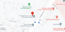 Charter Senior Living of Newport News in google map