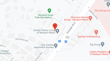 Charter Senior Living of Newport News in google map