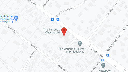 Map of the neighborhood around The Terrace at Chestnut Hill