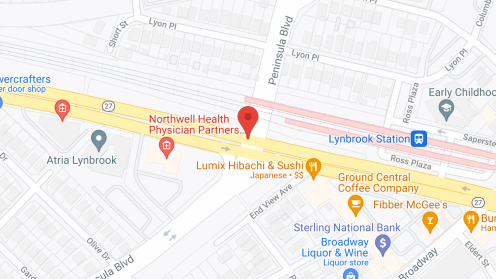 Map of the neighborhood around Atria Park of Lynbrook