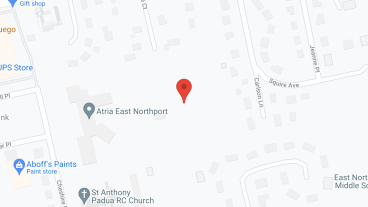 Atria East Northport in google map