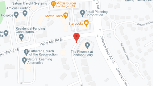 Map of the neighborhood around The Phoenix at Johnson Ferry