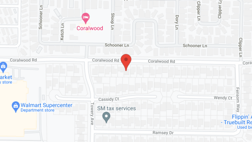 Map of the neighborhood around Nellie's Manor for the Elderly