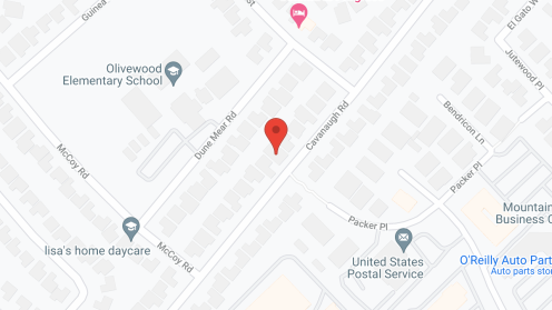 Map of the neighborhood around South Coast Board and Care