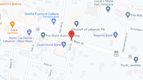 Map of the neighborhood around American House Lebanon