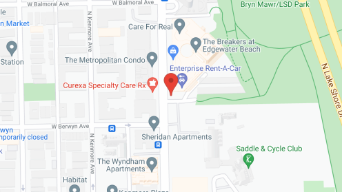 Map of the neighborhood around The Breakers at Edgewater Beach