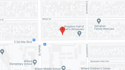 Map of the neighborhood around E and J Manor
