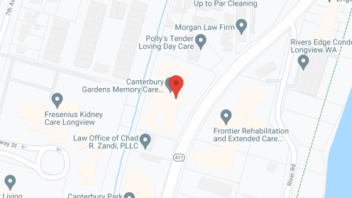 Map of the neighborhood around Canterbury Gardens