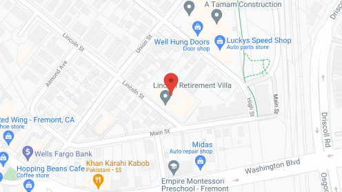 Map of the neighborhood around Lincoln Villa