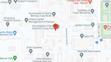 Homestead of Olathe in google map