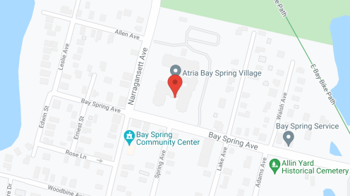 Map of the neighborhood around Atria Bay Spring Village