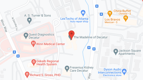 Map of the neighborhood around The Waterford at Decatur