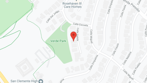 Map of the neighborhood around Rose Haven on the Park