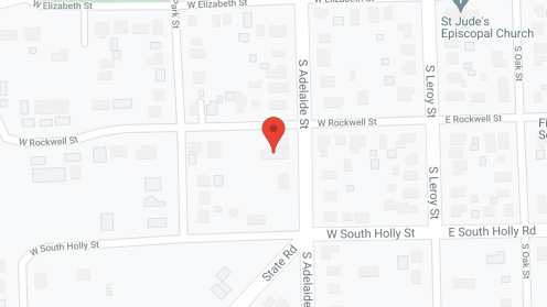 Map of the neighborhood around Rockwell Memory Impaired