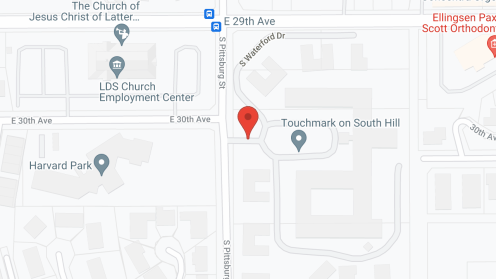 Map of the neighborhood around Touchmark On South Hill