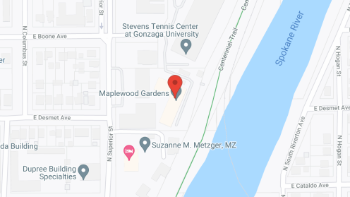 Map of the neighborhood around Maplewood Gardens