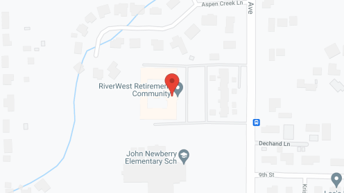 Map of the neighborhood around RiverWest