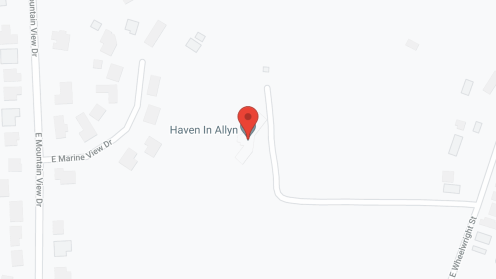Map of the neighborhood around Haven in Allyn