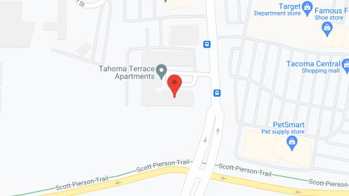 Map of the neighborhood around Tahoma Terrace Apartments