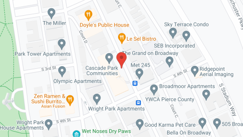 Map of the neighborhood around Cascade Park Vista
