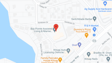 Bay Pointe Retirement and Marine Courte in google map