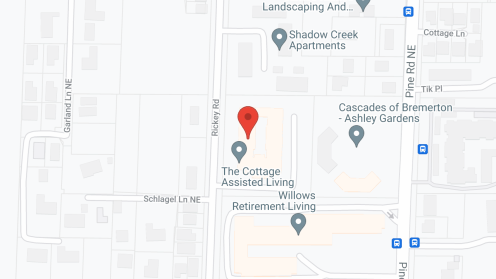 Map of the neighborhood around The Cottage