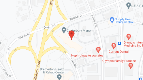 Map of the neighborhood around Canterbury Manor