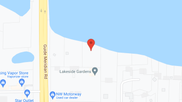 Lakeside Gardens on Wiser Lake in google map