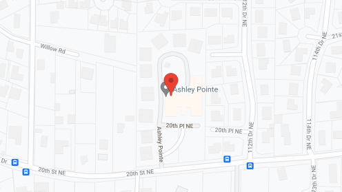 Map of the neighborhood around Ashley Pointe Senior Living