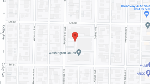 Map of the neighborhood around Washington Oakes