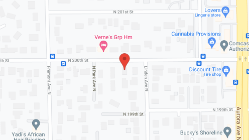 Map of the neighborhood around JCB Adult Family Home