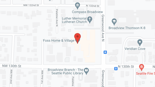 Map of the neighborhood around Foss Home & Village