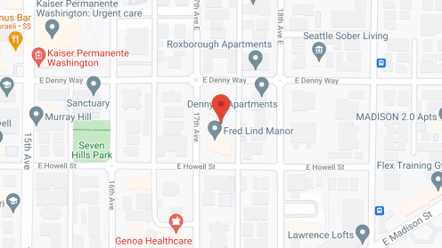 Map of the neighborhood around Fred Lind Manor