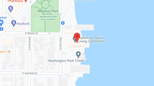 Map of the neighborhood around Park Shore
