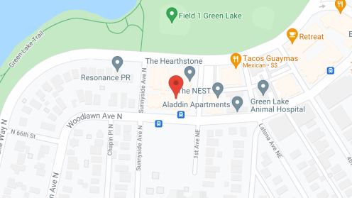 Map of the neighborhood around The Hearthstone