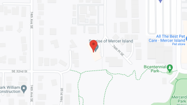 Sunrise of Mercer Island in google map