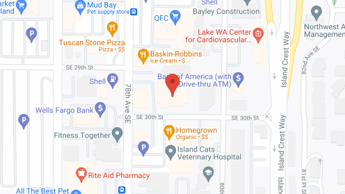 Map of the neighborhood around Island House