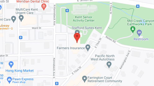Map of the neighborhood around Stafford Suites Kent