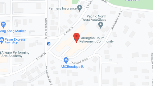 Map of the neighborhood around Farrington Court
