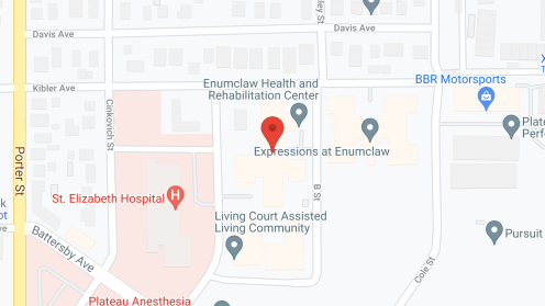 Map of the neighborhood around Enumclaw Health Care & Rehab