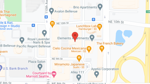 Map of the neighborhood around The Gardens at Town Square