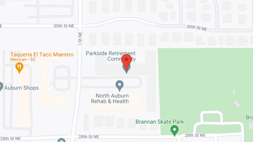 Map of the neighborhood around Parkside Retirement Community