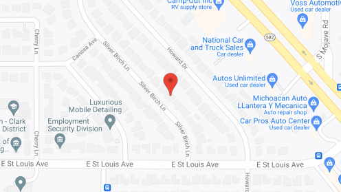 Map of the neighborhood around Silver Lane Group Home