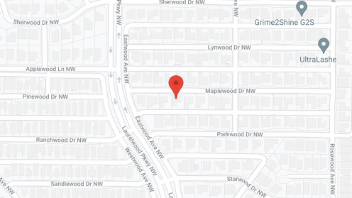 Map of the neighborhood around The Garland House