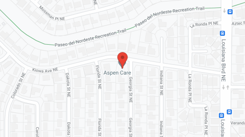 Map of the neighborhood around Aspen Care