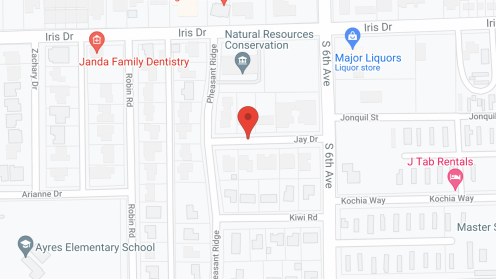 Map of the neighborhood around The Bee Hive - Sterling I